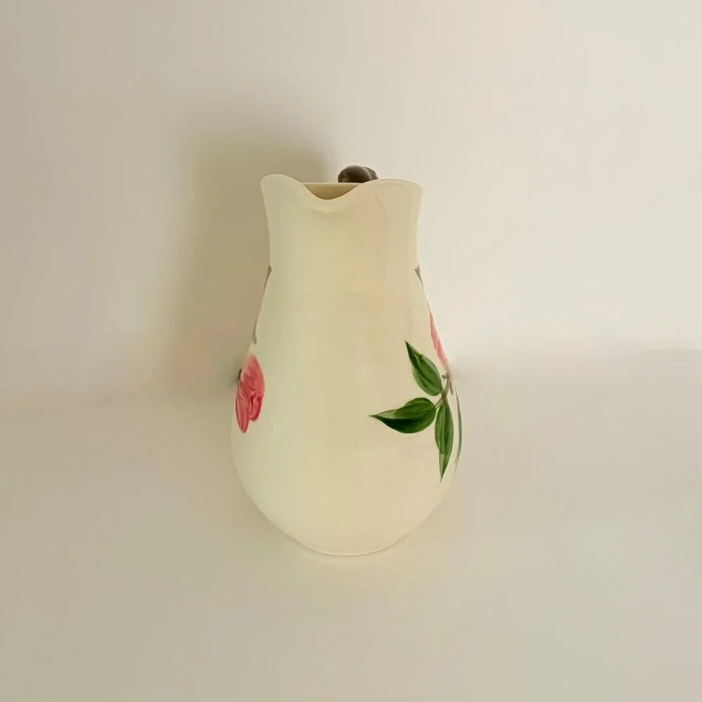Vintage Franciscan DESERT ROSE Floral Syrup‎ Pitcher Flying F Mark Western
